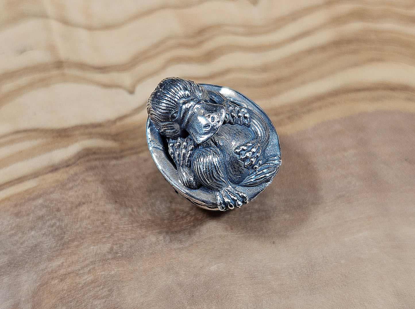 Walnut platypus charm
