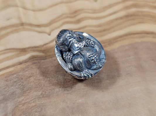 Walnut platypus charm