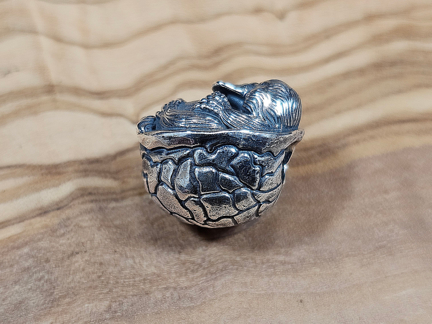 Walnut platypus charm