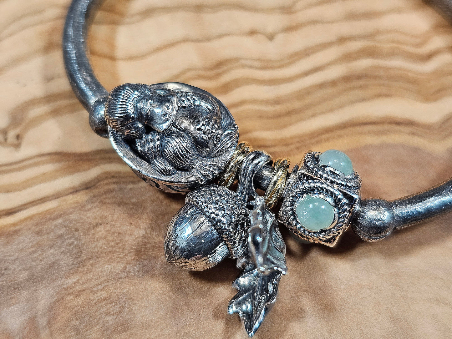Walnut platypus charm