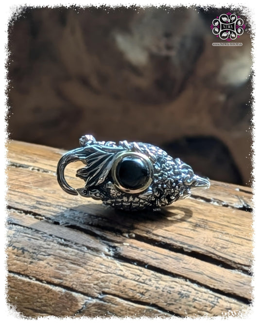 Limitierter 5FORCE TURTLE Lock (Verschluss) aus 925 Silber & 18K Gold von MAMA MALA by NIWA | Handgefertigte Schildkröten mit Edelstein (TwoTone)