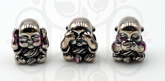 Baby Buddha Trio Charm Set