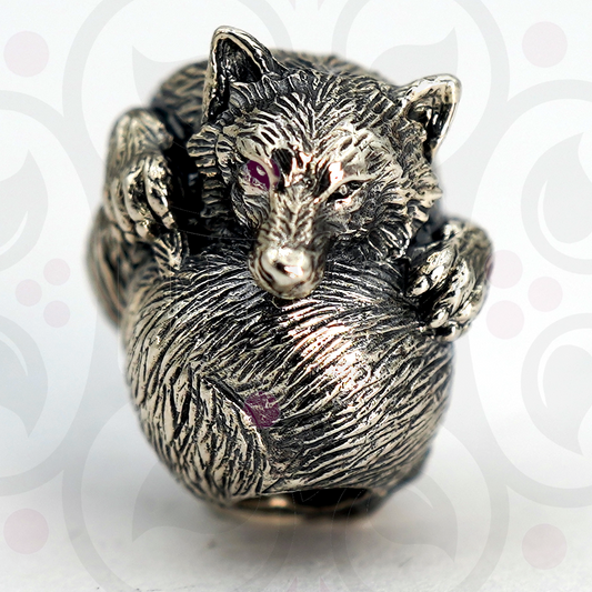 Cuddle Wolf Charm