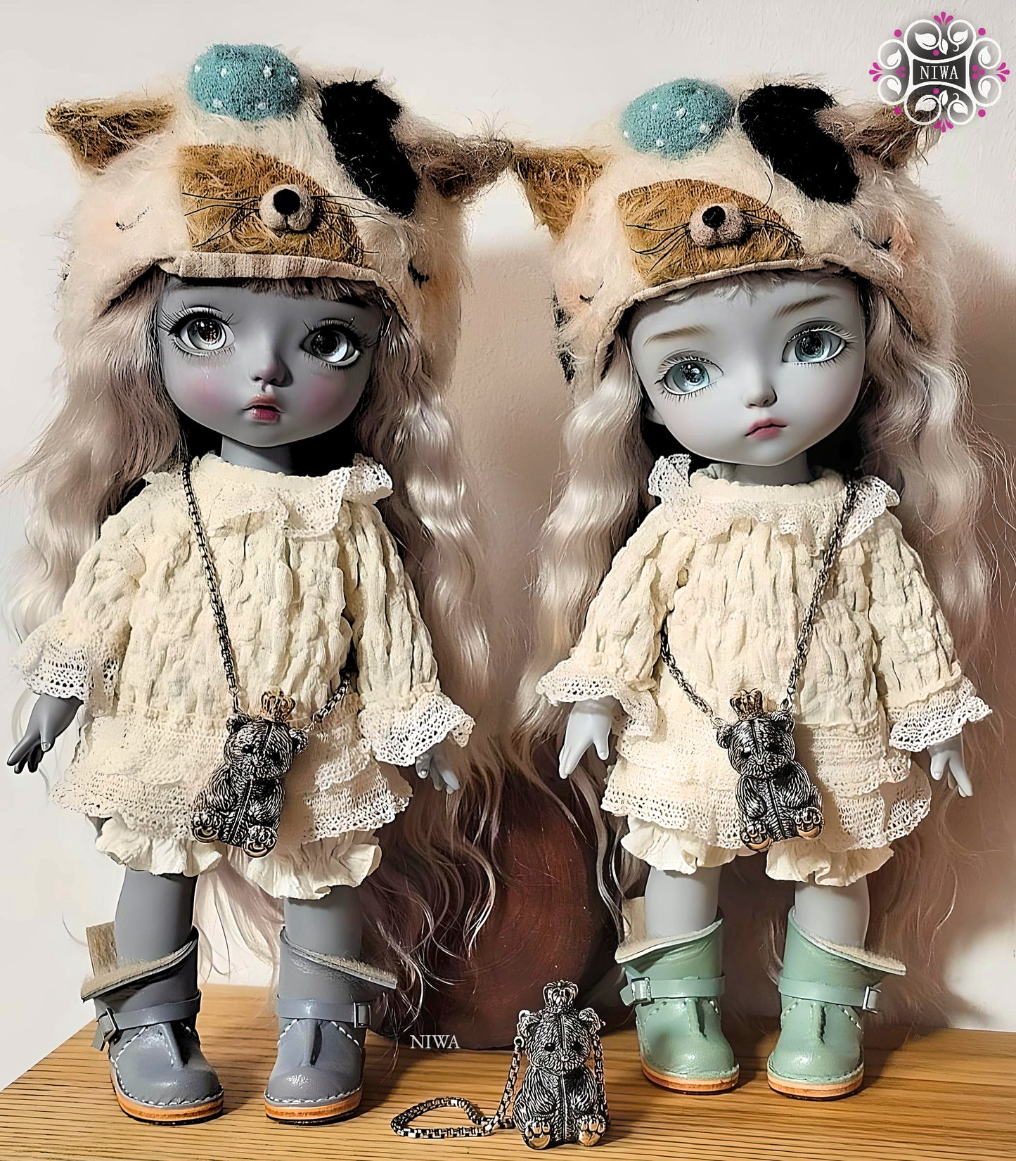 Crown Teddy Bag Twotone Roségold