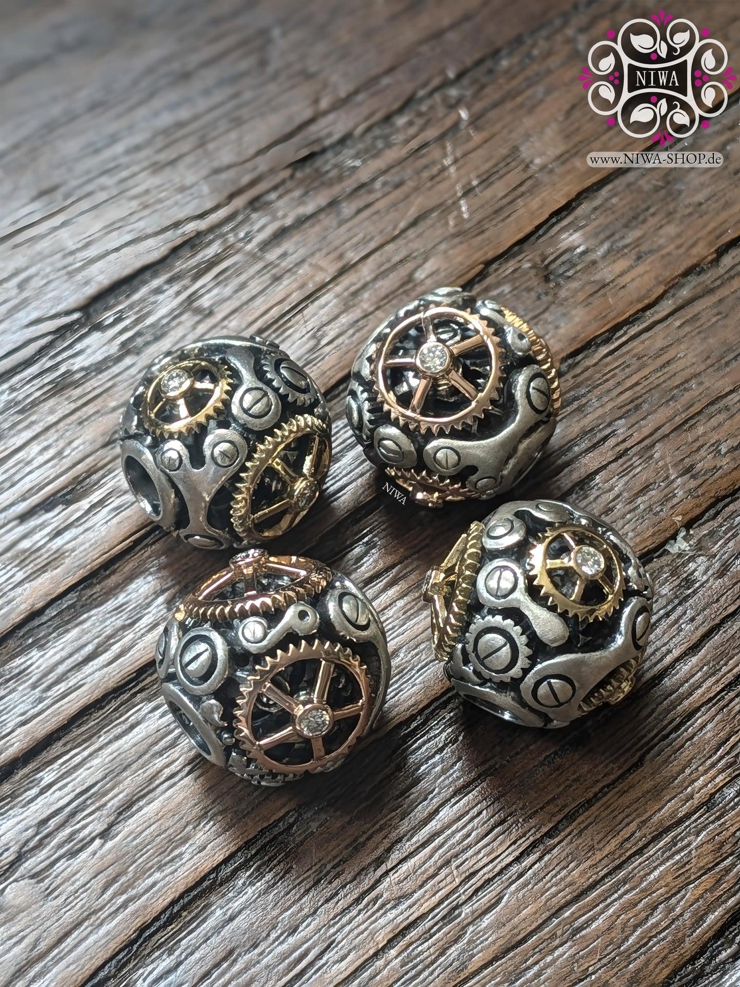 "Wheel of Life" TIME MACHINE Charm