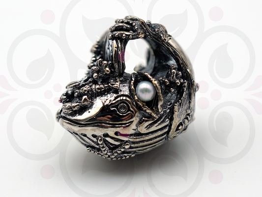 Happy Whale Charm