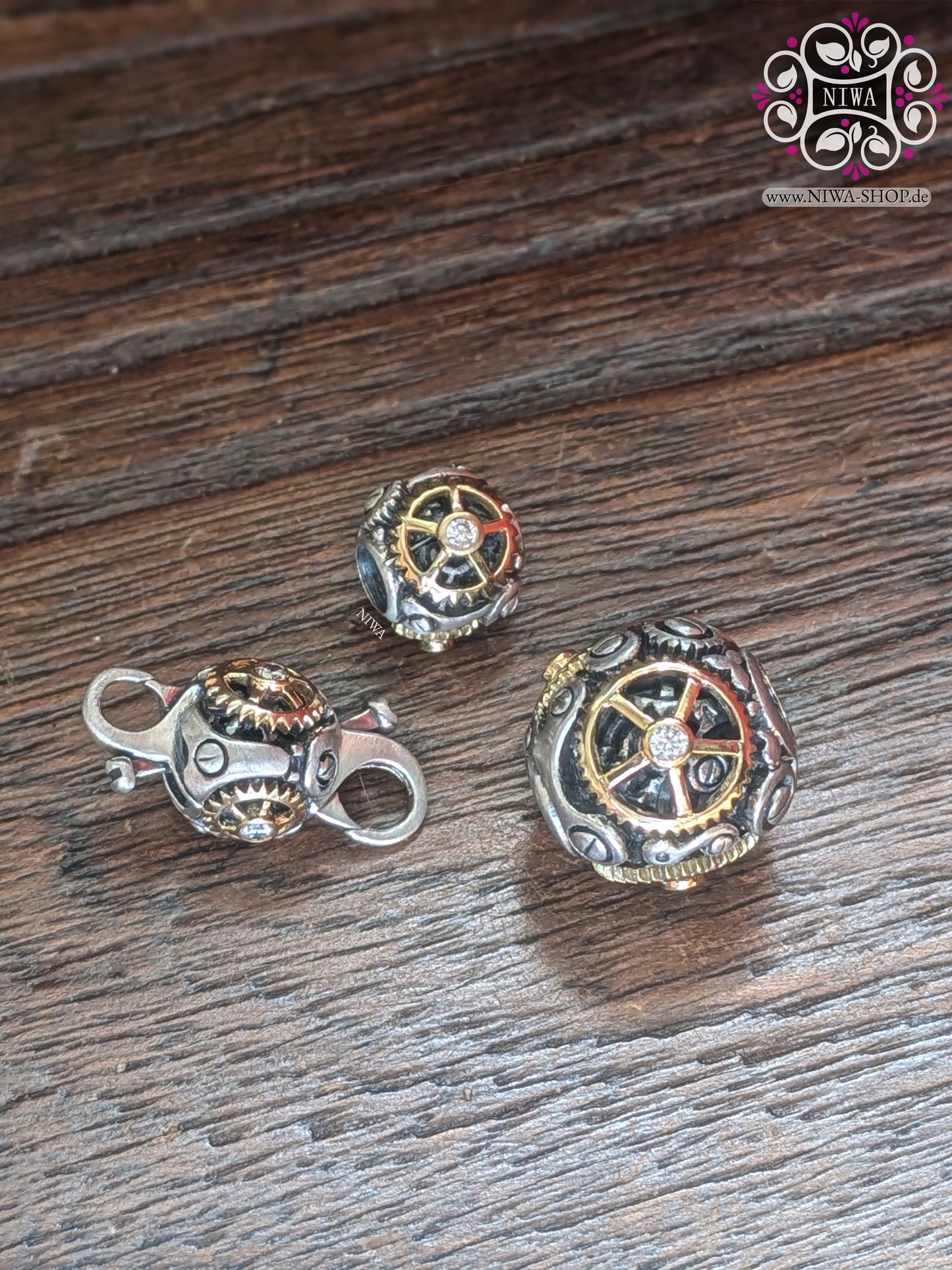 "Wheel of Life" TIME MACHINE Charm