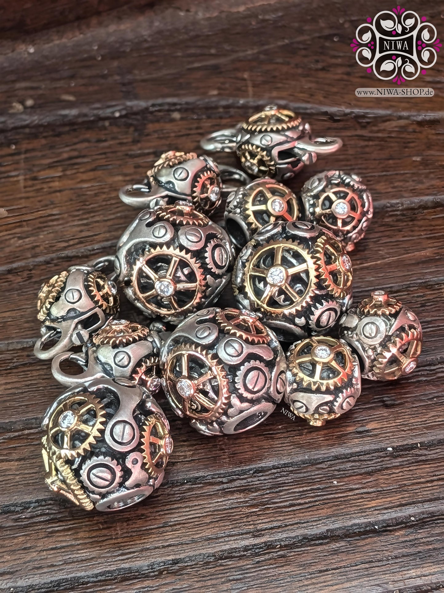 "Wheel of Life" TIME MACHINE Charm