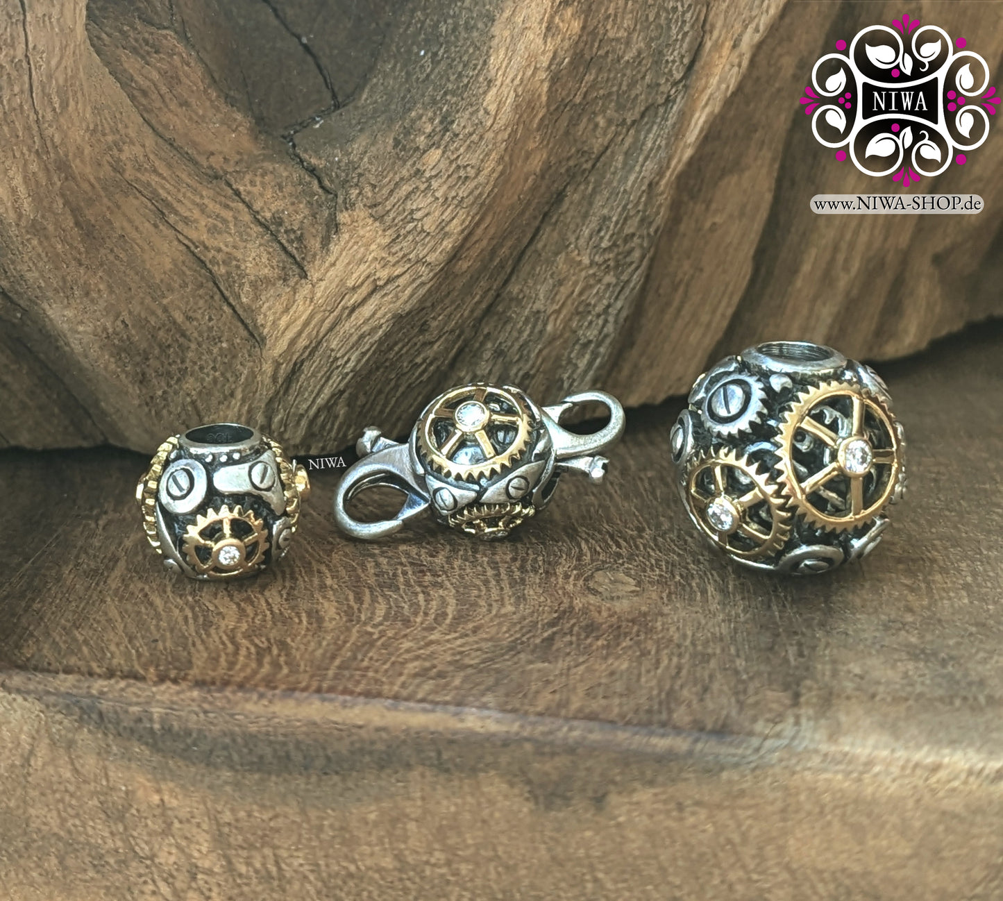 "Wheel of Life" TIME MACHINE Charm