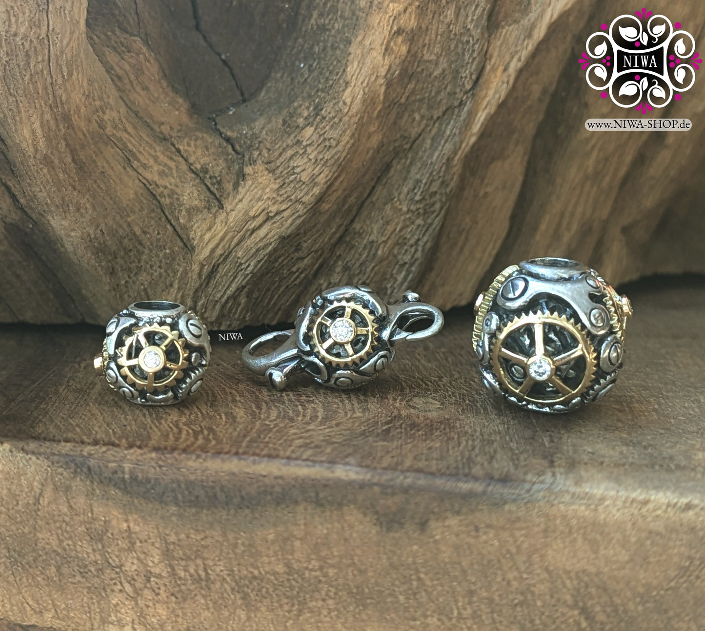 "Wheel of Life" TIME MACHINE Charm