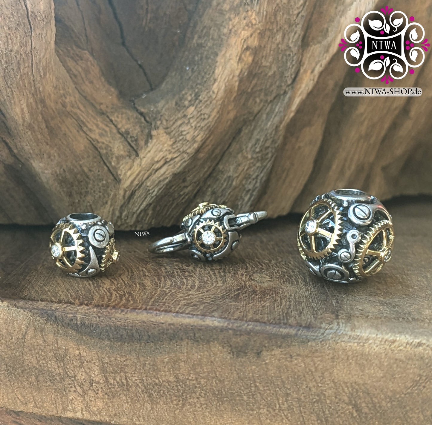 "Wheel of Life" TIME MACHINE Charm