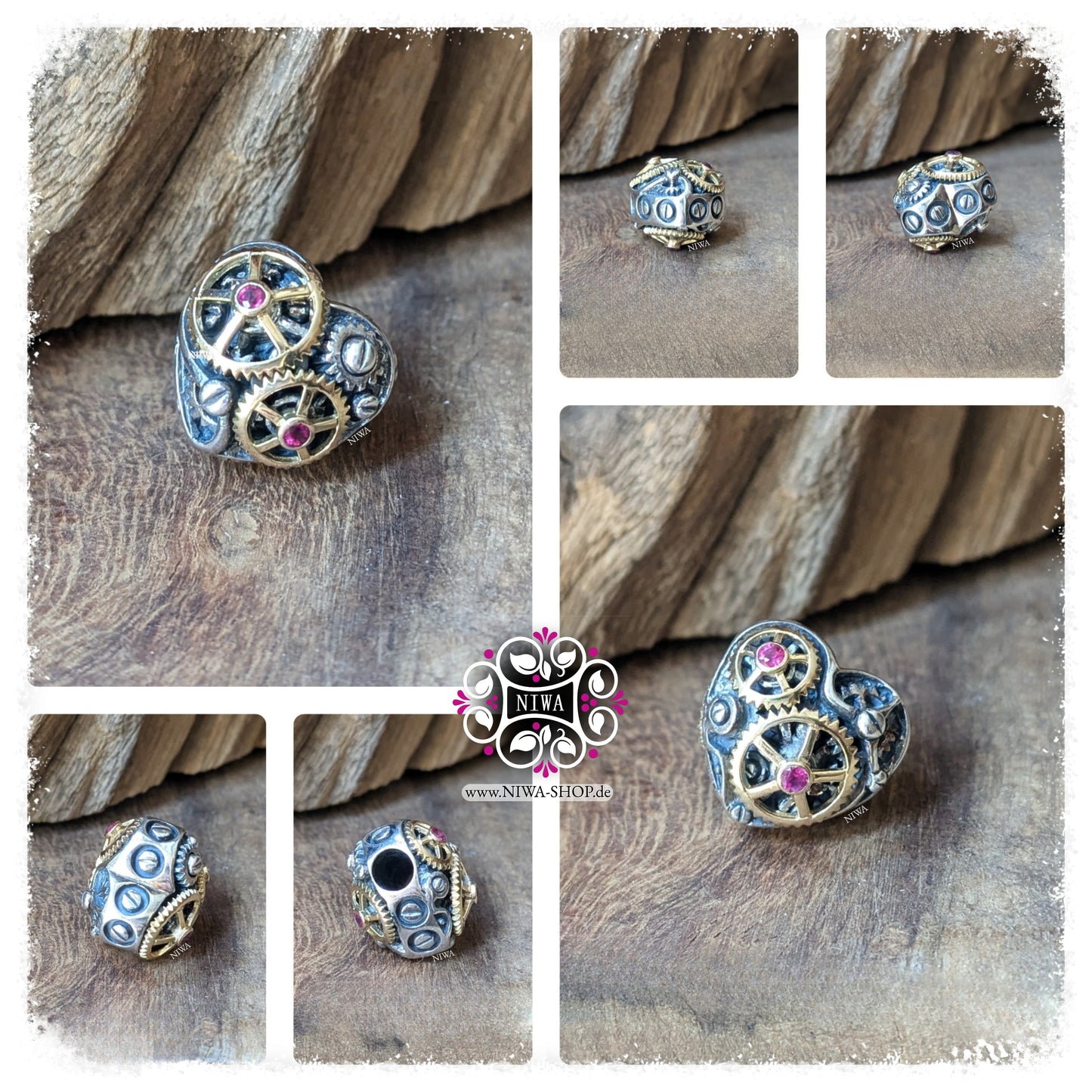 "HEALING HEART" TIME MACHINE Charm