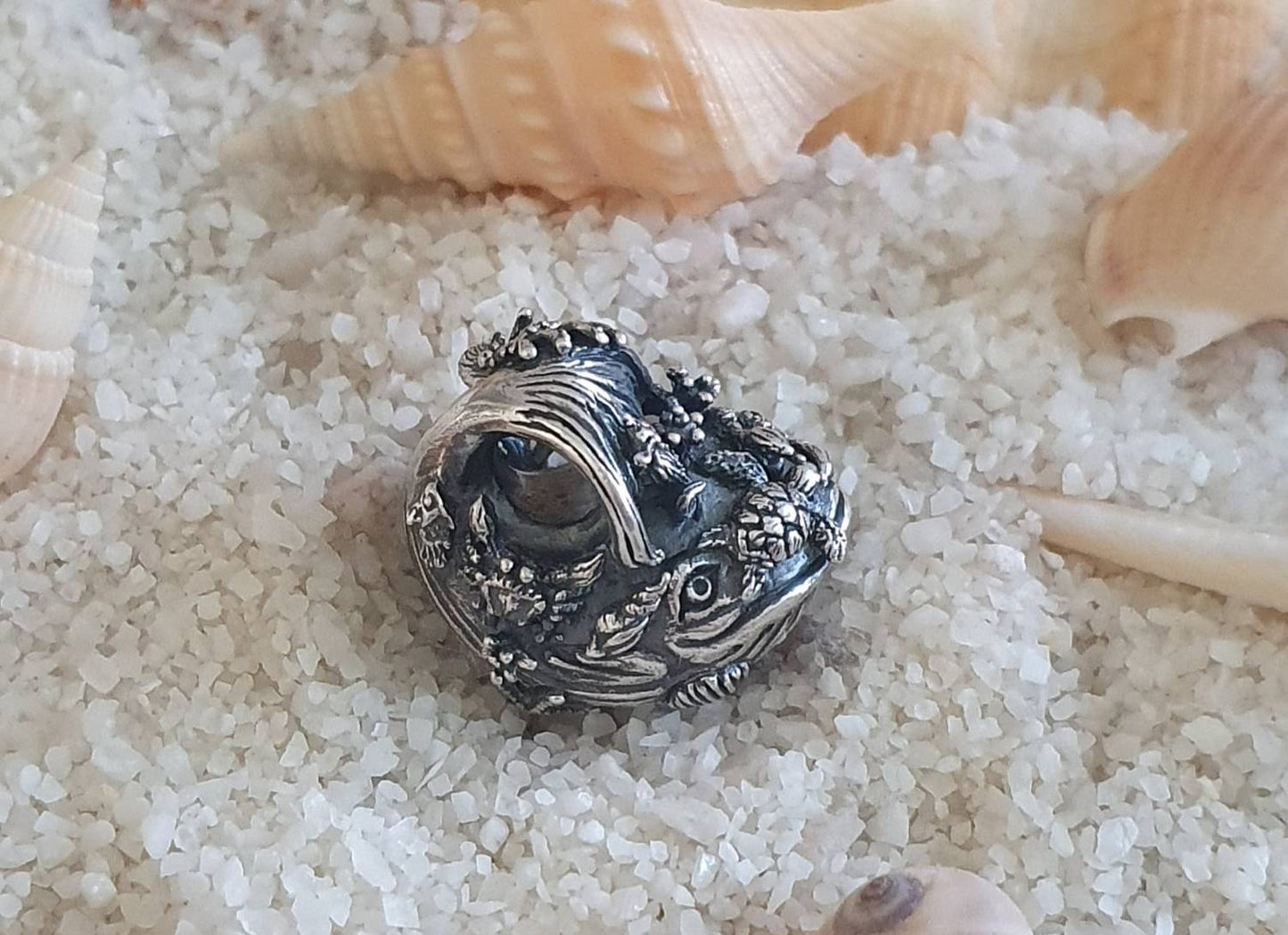 Happy Whale Charm