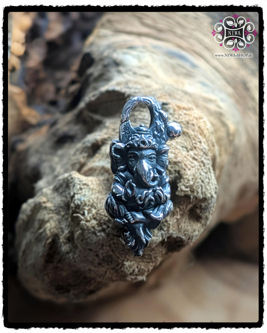 GANESHA BANDHA Lock aus 925 SterlingSilber – handgefertigter Lock von MAMA MALA, Symbol für Balance, Schutz & spirituelle Verbindung